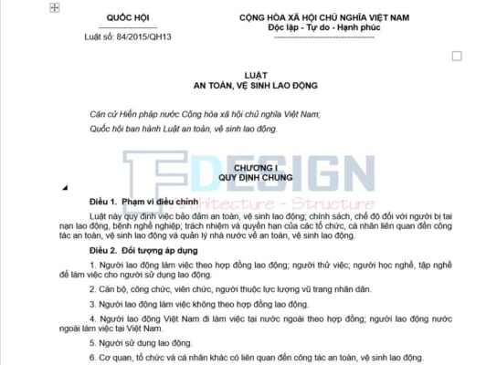 luật an toàn vệ sinh lao động