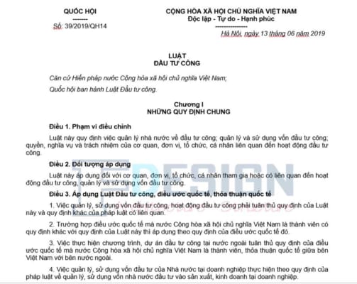 Luật Đầu tư công 2019